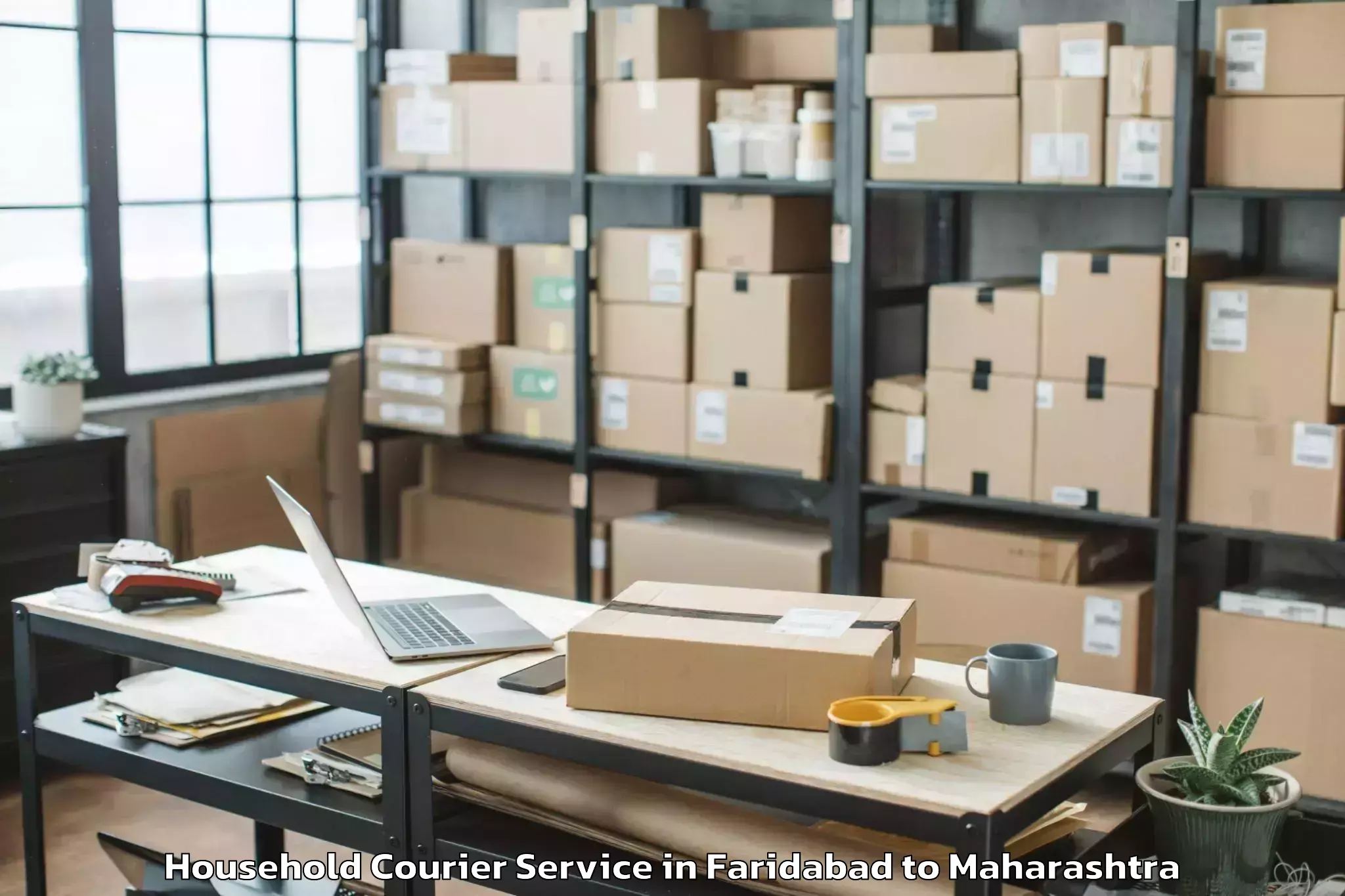 Easy Faridabad to Chandrapur Household Courier Booking